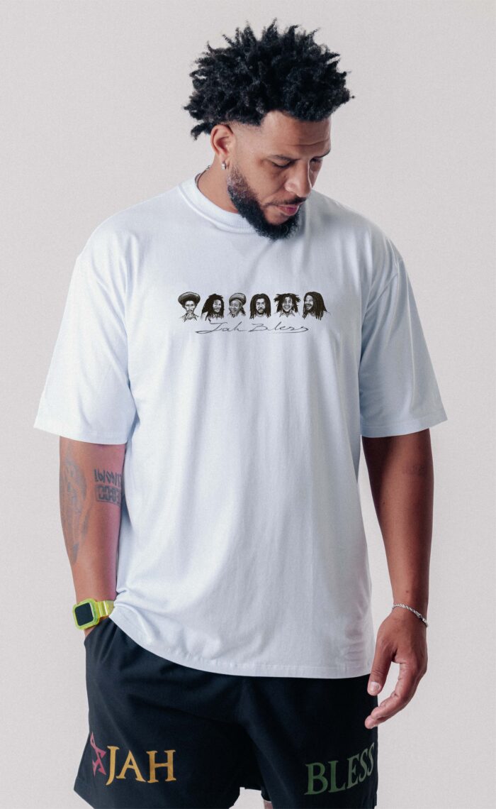Camiseta Overall Jah Bless - Ícones